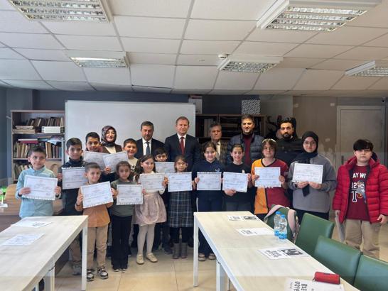 Yeşilhisar'da ilk kez açılan Japonca kursunda ilk mezunlar verildi