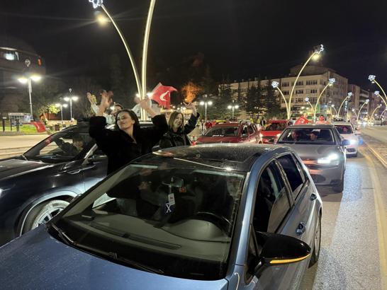 A Milli Futbol Takımı'nın Dünya Kupası'na katılmaya hak kazanması Tokat'ta coşkuyla kutlandı