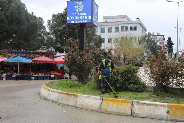 Aydın'ın iki ilçesinde park ve yeşil alanlara 'bahar' konuşu