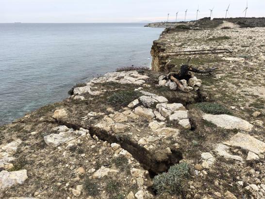 Polente Burnu'nda çökmeler meydana geldi