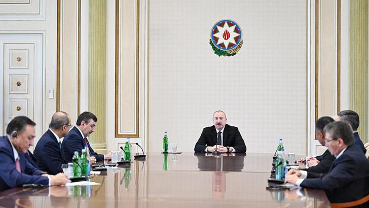 Cumhurbaşkanı Yardımcısı Yılmaz, Azerbaycan Cumhurbaşkanı Aliyev ile görüştü