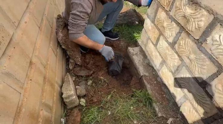 Mezarlığa gömülü uyuşturucu ele geçirildi: 1 tutuklama