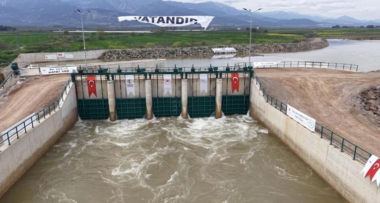 Karasu Regülatörü ve Derivasyon Kanalı açıldı; 585 bin dekar arazi sulanacak