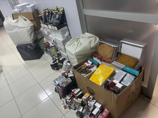 Silvan'da kaçak tütün operasyonu