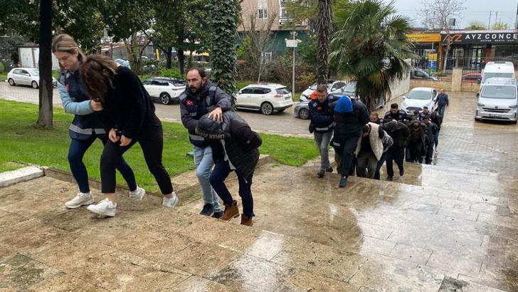 Samsun merkezli 13 ilde change operasyonunda 13 şüpheli adliyede