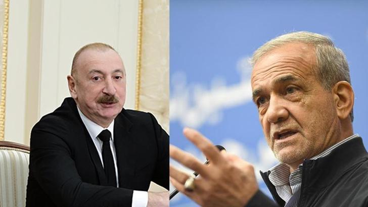 İran Cumhurbaşkanı Pezeşkiyan, Azerbaycan Cumhurbaşkanı Aliyev ile telefonda görüştü