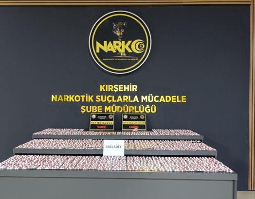Kırşehir’de 5 bin 563 uyuşturucu hap ele geçirildi