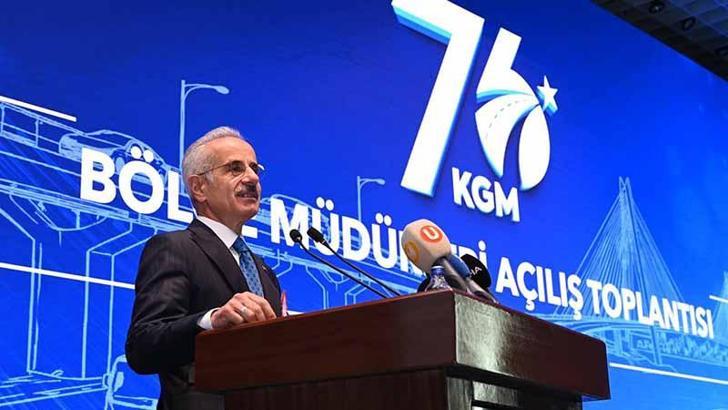 Bakan Uraloğlu: Bölünmüş yol ağımızı 38 bin kilometrenin üzerine ulaştırmayı hedefliyoruz
