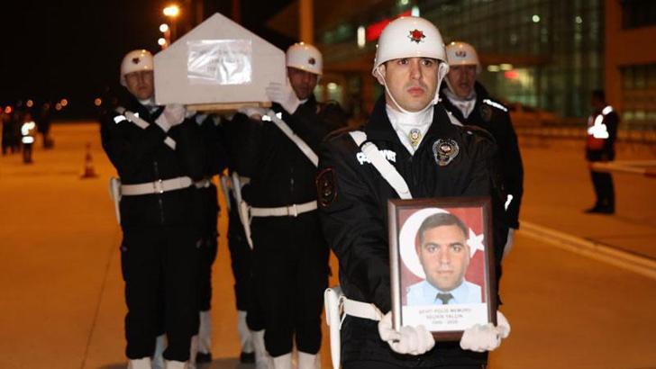 Şehit polis Seçkin Yalçın’ın cenazesi, memleketi Elazığ’a getirildi