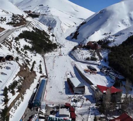 Palandöken'de kayakta 'bahar sezonu'