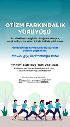 Çeşme 'otizme farkındalık' için yürüyecek