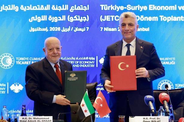 Bakan Bolat: Suriyeli mevkidaşlarımızla ikili ticaretimizi 10 milyar dolar hedefine ulaştıracak çözümleri ele aldık