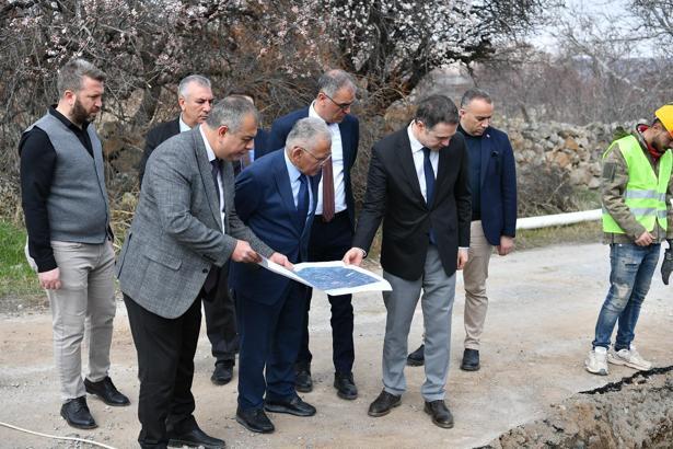 Başkan Büyükkılıç, Hacılar'da KASKİ'nin yatırımlarını inceledi
