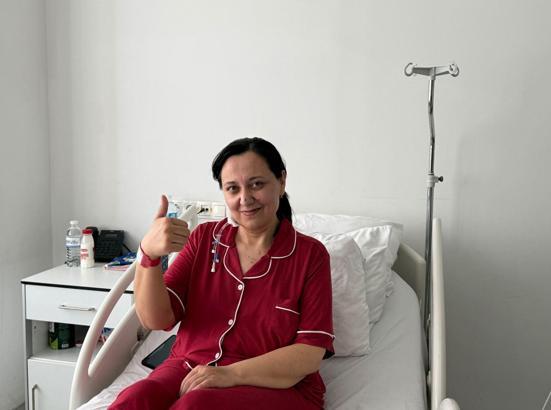 Özbek hasta, Türkiye'de sağlığına kavuştu