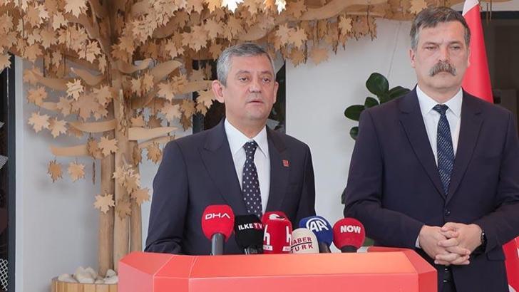 Özgür Özel, TİP Genel Başkanı Erkan Baş ve EMEP Genel Başkanı Seyit Aslan ile görüştü