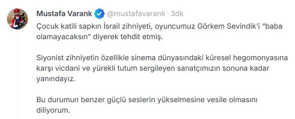 Mustafa Varank’tan 'Kadir Baba’ya destek: Vicdani ve yürekli bir tutum