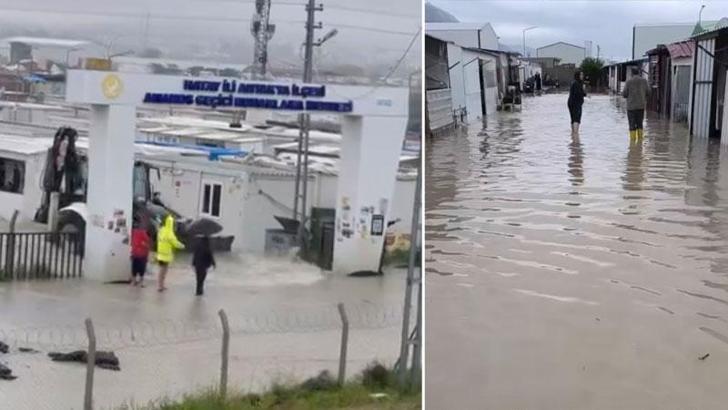 Hatay'da şiddetli yağış; yollar göle döndü, evleri su bastı