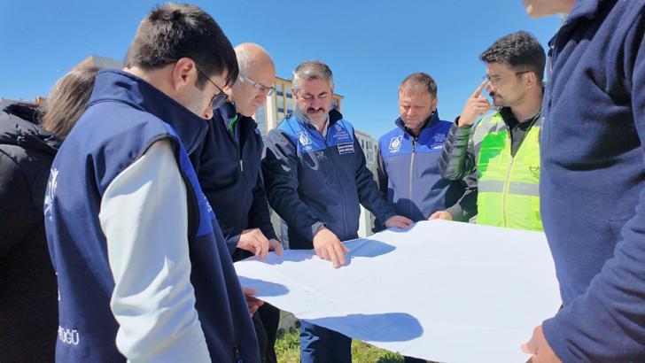 Söke'ye yağmur suyu hattı için yer teslimi yapıldı