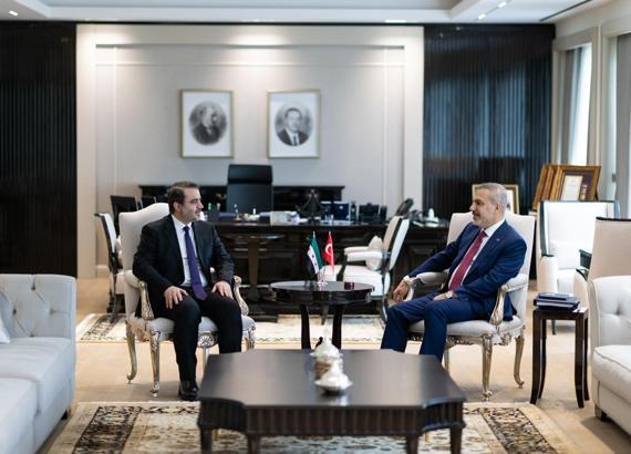 Bakan Fidan, Suriyeli mevkidaşı Şeybani ile bir araya geldi