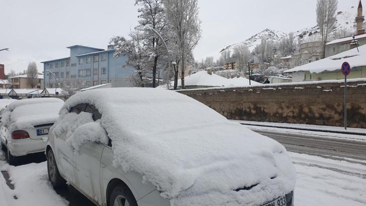 Van Başkale’de kar yağışı