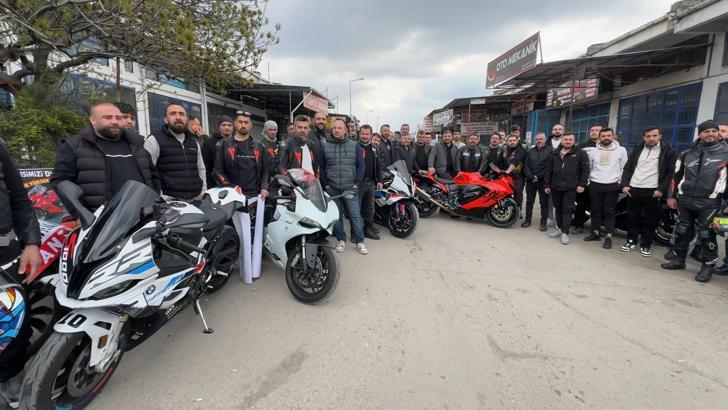Motosikletli gruptan egzoz cezalarına tepki