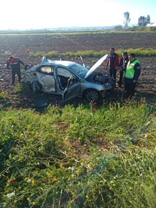 Tanker ile çarpışan otomobilin sürücüsü ağır yaralandı