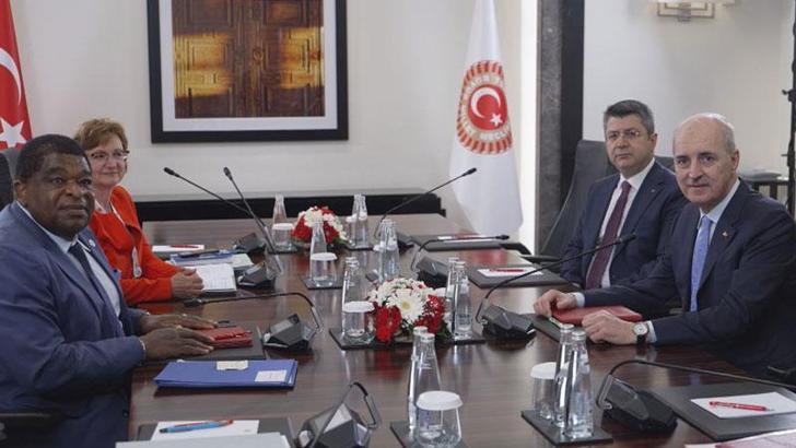 TBMM Başkanı Kurtulmuş, PAB Genel Sekreteri Chungong ve Genel Kurul Sekreteri Jabre ile bir araya geldi