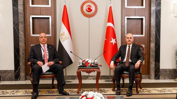 TBMM Başkanı Kurtulmuş, Mısır Temsilciler Meclisi Başkanı Badawy ile görüştü
