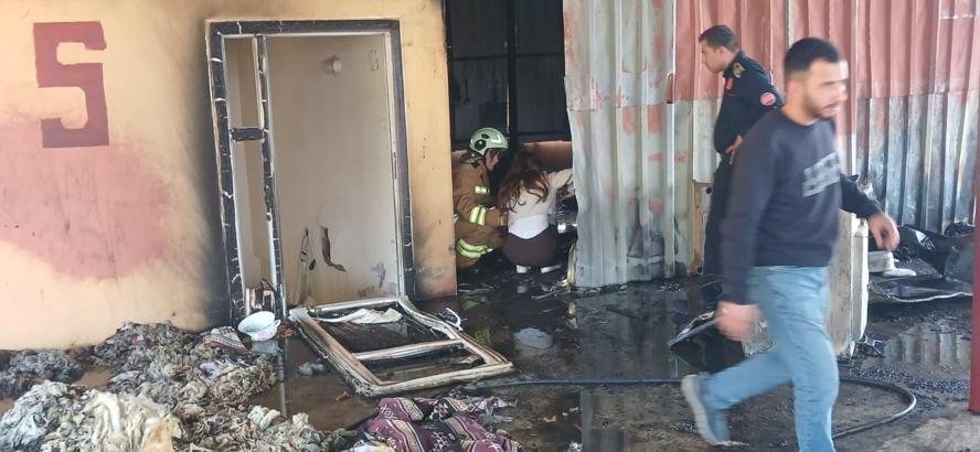 Gaziantep'te çatı katında yangın