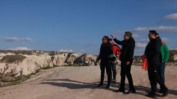 Kapadokya Alan Başkanlığı, ATV- UTV güzergahında incelemelerde bulundu