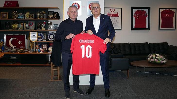 Mehmet Akif Üstündağ'dan TFF Başkanı Hacıosmanoğlu'na ziyaret