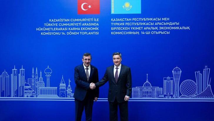 Cumhurbaşkanı Yardımcısı Yılmaz, Kazakistan Başbakanı Bektenov ile görüştü