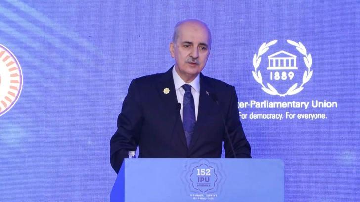 TBMM Başkanı Numan Kurtulmuş Kadın Parlamenterler Forumu'nda konuştu