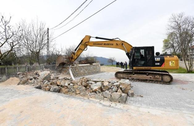 Osmangazi’de sit alanındaki kaçak yapı yıkıldı