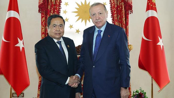 Cumhurbaşkanı Erdoğan, Vietnam Meclis Başkanı Tran Thanh Man'ı kabul etti