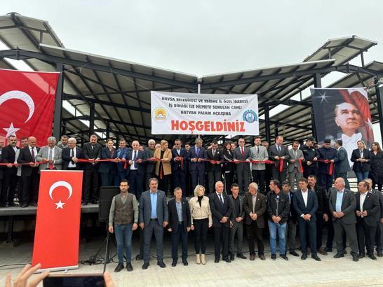 Havsa’da 1000 hayvan kapasiteli yeni canlı hayvan pazarının açılışı yapıldı
