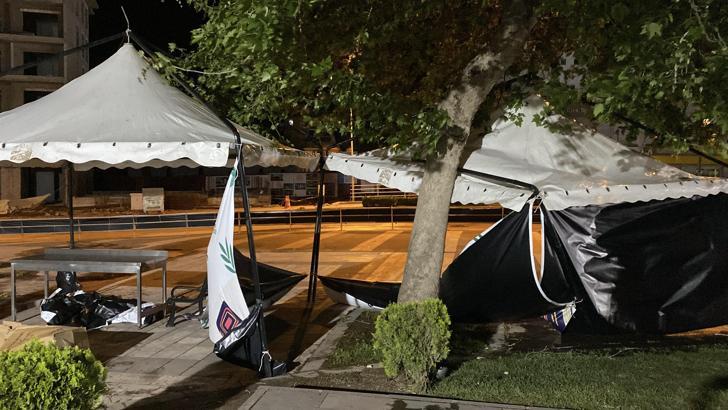 Osmaniye’de şiddetli rüzgar ve fırtına hayatı olumsuz etkiledi