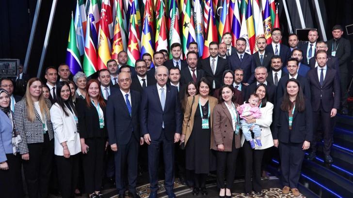 TBMM Başkanı Kurtulmuş, PAB 152'nci Genel Kurulu kapsamında katılımcılarla bir araya geldi