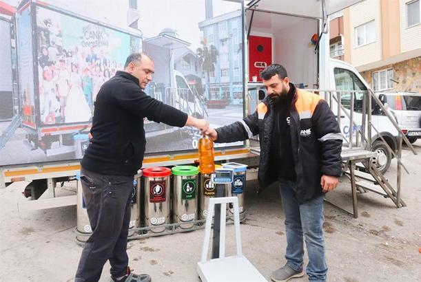 Canik'te 5 ton atık geri dönüşüme kazandırıldı