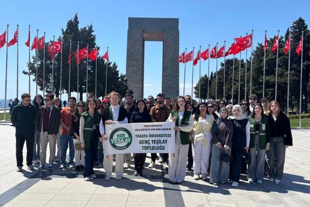 Trakya Üniversitesi öğrenci topluluklarından Çanakkale gezisi
