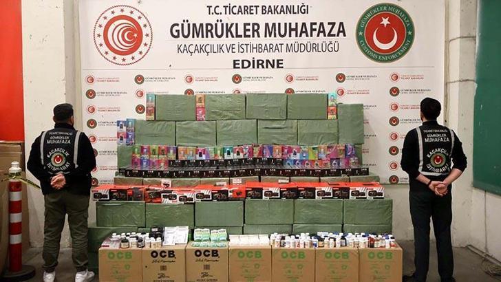 Kapıkule'de 33 milyon 179 bin liralık kaçak eşya ele geçirildi