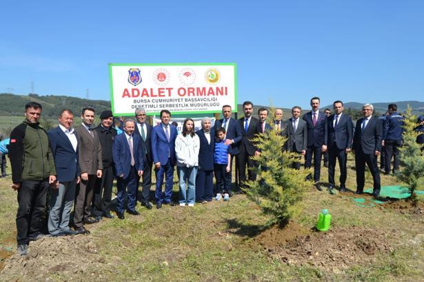 Şehit İnfaz ve Koruma Memuru Cengiz Yiğit anısına hatıra ormanı oluşturuldu