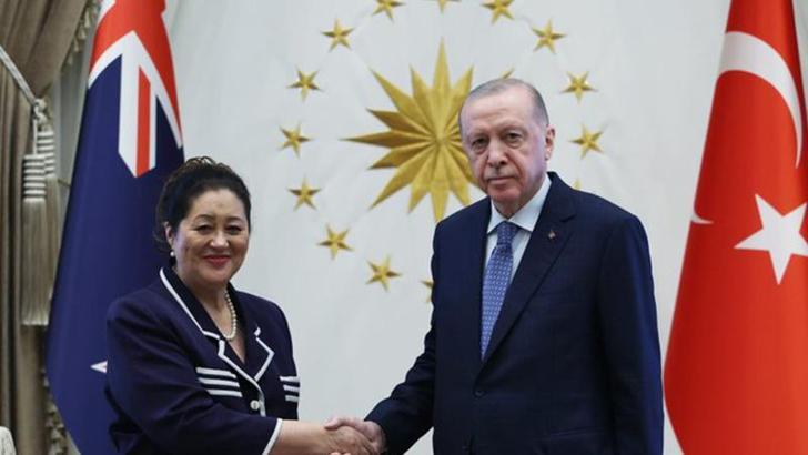 Cumhurbaşkanı Erdoğan, Yeni Zelanda Genel Valisi Kiro'yu kabul etti