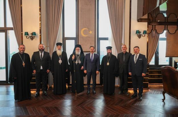Hatay Valisi Masatlı Ortodoks Patriği X. Yuhanna Yazıcı’yı kabul etti