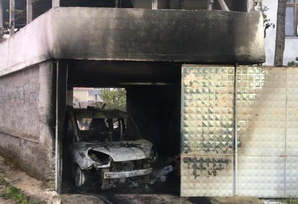 Çorum'da garaj yangını korkuttu