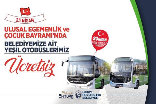 23 Nisan'da HBB otobüsleri ücretsiz olacak