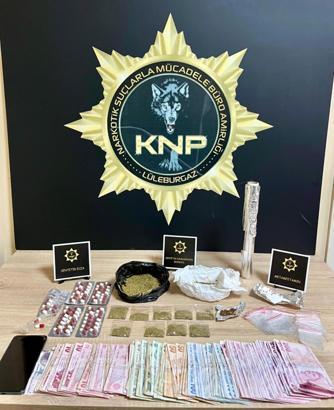 Kırklareli'de uyuşturucu operasyonlarında 5 tutuklama