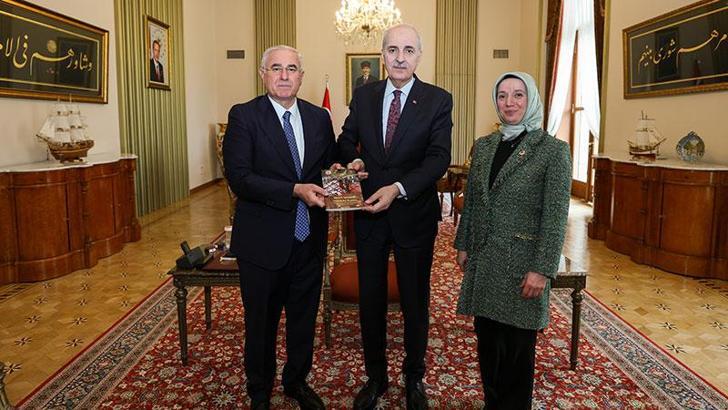 TBMM Başkanı Kurtulmuş, Kamu Başdenetçisi Akarca'yı kabul etti