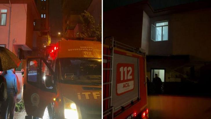 Elektrikli sobadan çıkan yangında anne ile 6 aylık bebeği dumandan etkilendi