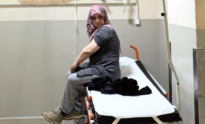 Bahçesindeki odunları taşırken akrep soktu